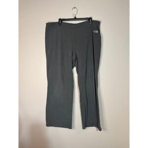 The North Face Polartec Classic Fleece Pants Gray Wide Leg Lounge Womens XL